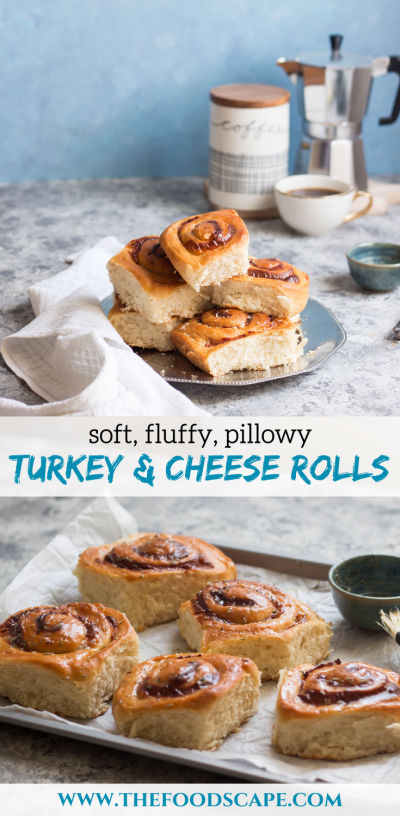 Turkey & Cheese Rolls, Easy Bread Rolls, Easy Dinner Rolls, Cinnamon Rolls, Turkey Rolls, Cheesy Bread, Bread Recipes. Homemade Dinner Rolls Recipe. #food #recipe #foodphotography